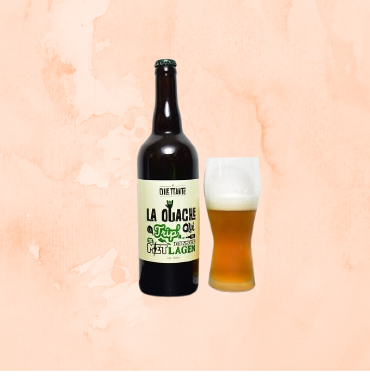 LA DILETTANTE  LA OUACHE  BIO 8% (BLONDE TRIPLE) 75CL