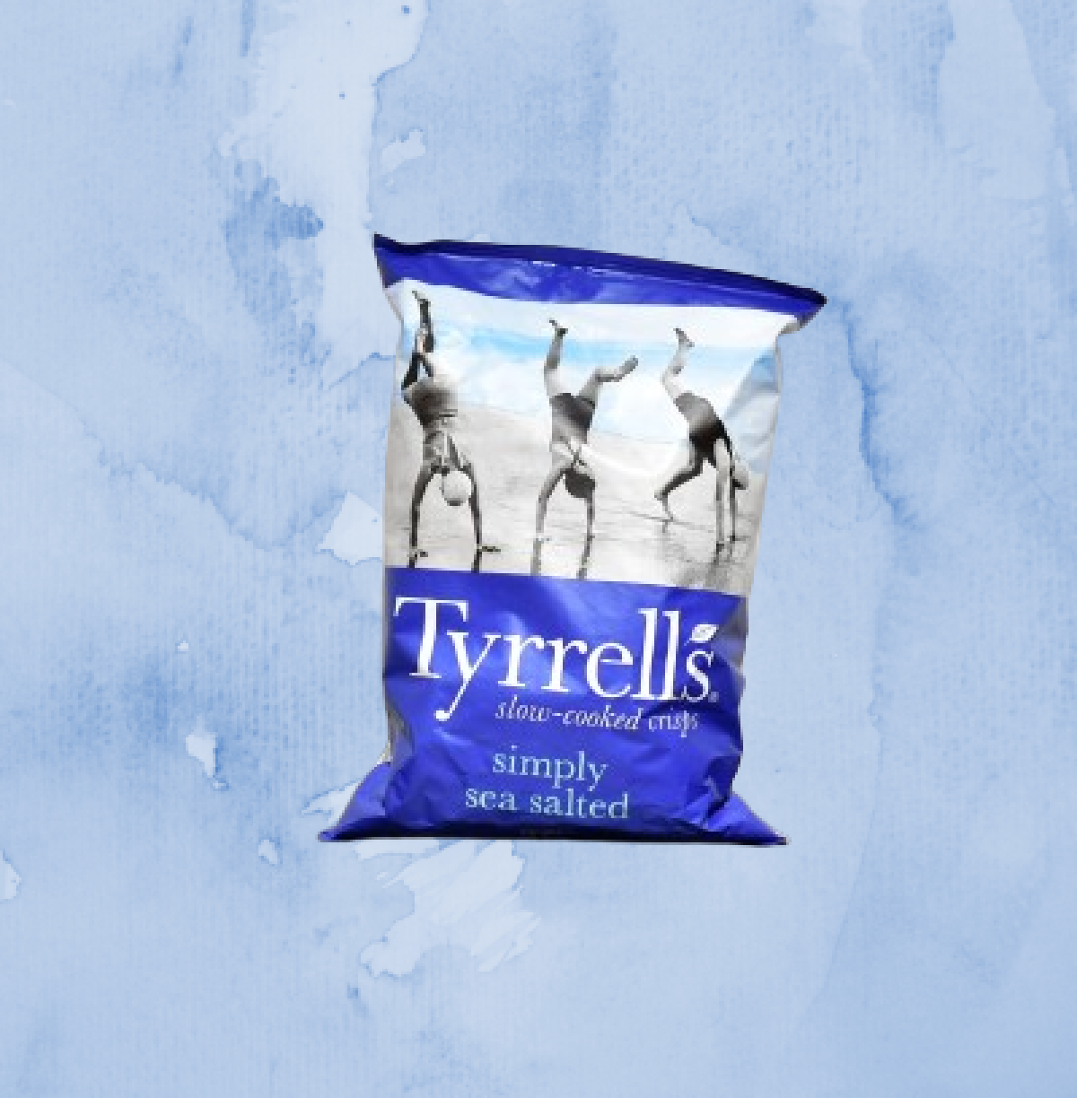 CHIPS TYRELL'S NATURE AU SEL DE MER (PAQUET BLEU) 150G